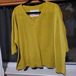 Not Perfect Linen Old London Oversized Top